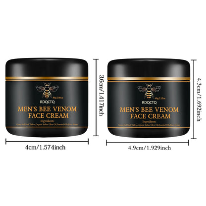 RDQCTQ Men's Bee venom Wrinkle Remover Face Cream Firming Lifting Anti Aging Fade Fine Lines Moisturizing Skin Care