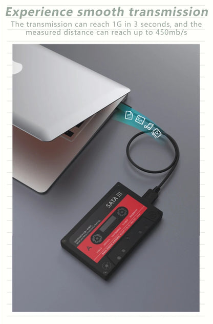 UTHAI T46 New 2.5" External Hard Drive Enclosure, USB 3.0 SATA 5Gbps HDD & SSD  Tape Enclosure UASP for PC Notebook
