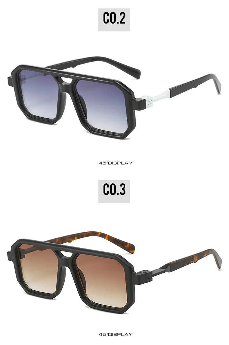 Punk Sunglasses Men Brand Designer Square Sun Glasses UV400 Fashion Cool Shades Women