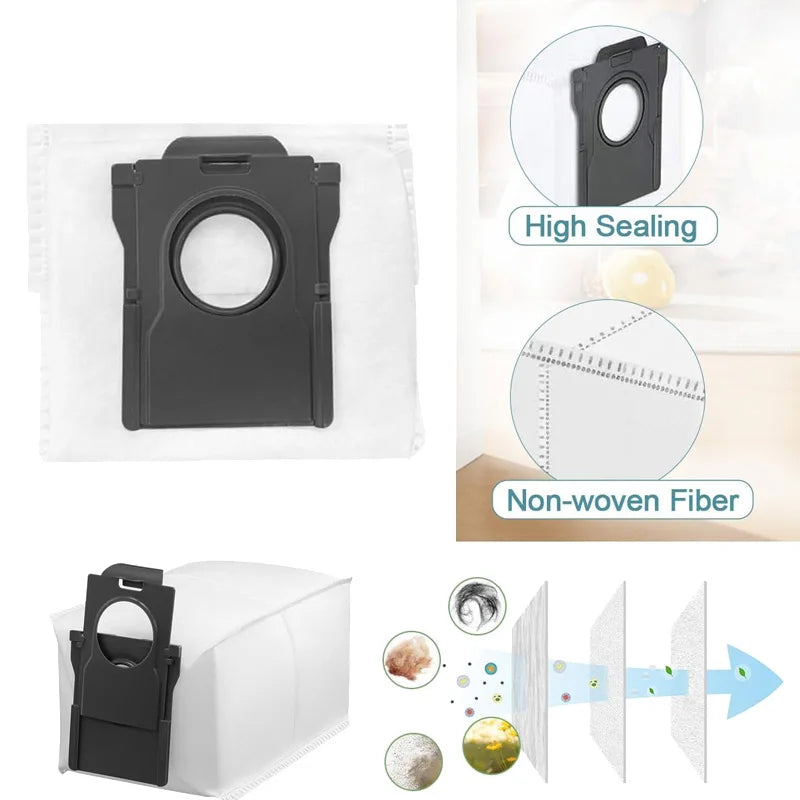 Dust Bags For Dreame L20/X40/X50 Ultra Complete, L10s/L10/L40s/L10s Pro/L40/L50 Ultra, for Mova E30 Ultra/P50 Pro Ultra Parts