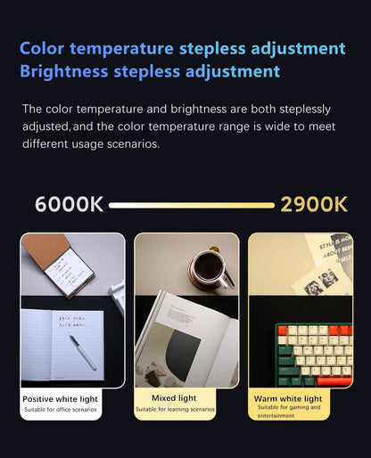 Youpin LYMAX Computer Monitor Table Lamp Curved Screen Desk Lamp Dimming Eye-Care Sound-sensitive Music Hang Gaming Light pro