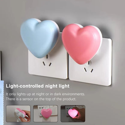 LED Night Light Sensor Control Night Lamp Energy Saving LED Sensor Lamp US Plug Nightlight for Children Kids Bedroom Stairs