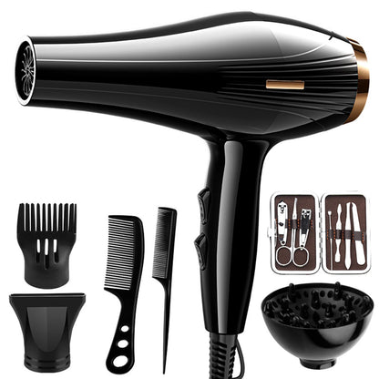 6 In 1 High-Powered Low Noise Hair Dryer Powerful Fast Dry Hot Cold Wind Hair Dryer For Home Travel Hair Styling
