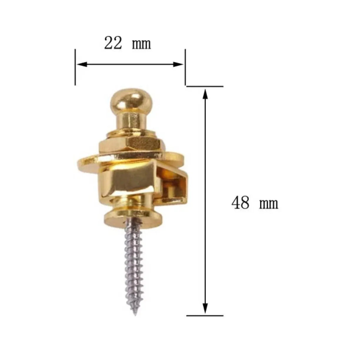 Guitar Strap Buttons Pins 1\2\4PCS 3 Color For Choose Premium Guitar Strap Locks Metal Security Strap Buttons Metal End Pins