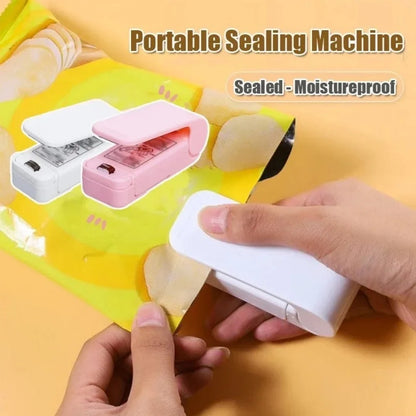 1PC Snack Sealer Mini Heat Bag Sealing Machine Package Sealer Portable Kitchen Thermal Plastic Food Bag Closure Accessories Tool