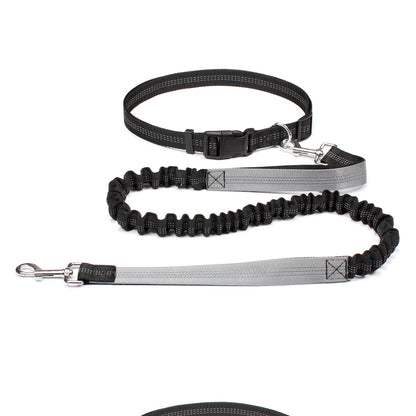 Hand Free Dog Leash for Pet Walking Running Jogging Adjustable Dog Leash Waist Belt Chest Strap Traction Rope Dog Accessories