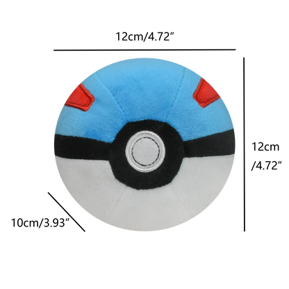 Master Ball Great Ball Ultra Ball Poké Ball Plush Toys Soft Stuffed Animals Cartoon Backpack Pendant Decoration Toy Birthday