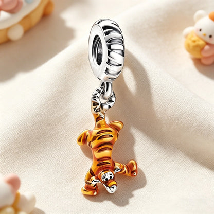 Hot Disney Winnie the Pooh Piglet Tigger Charm Pendant Original Bracelet Necklace Beads For Diy Jewelry Women Gift