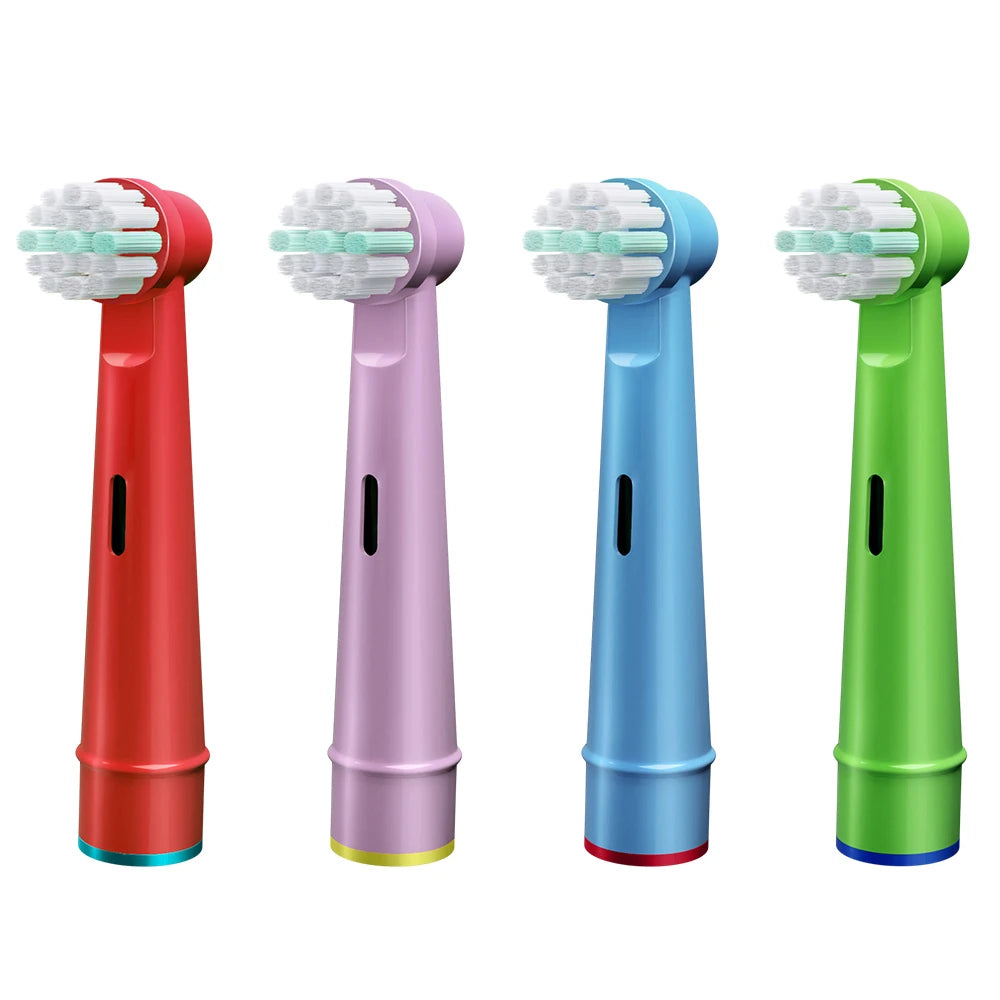 Electric Toothbrush Replacement Heads Compatible with Kids Oral B Braun Soft Bristles and Small Brush Heads for Sensitive Teeth