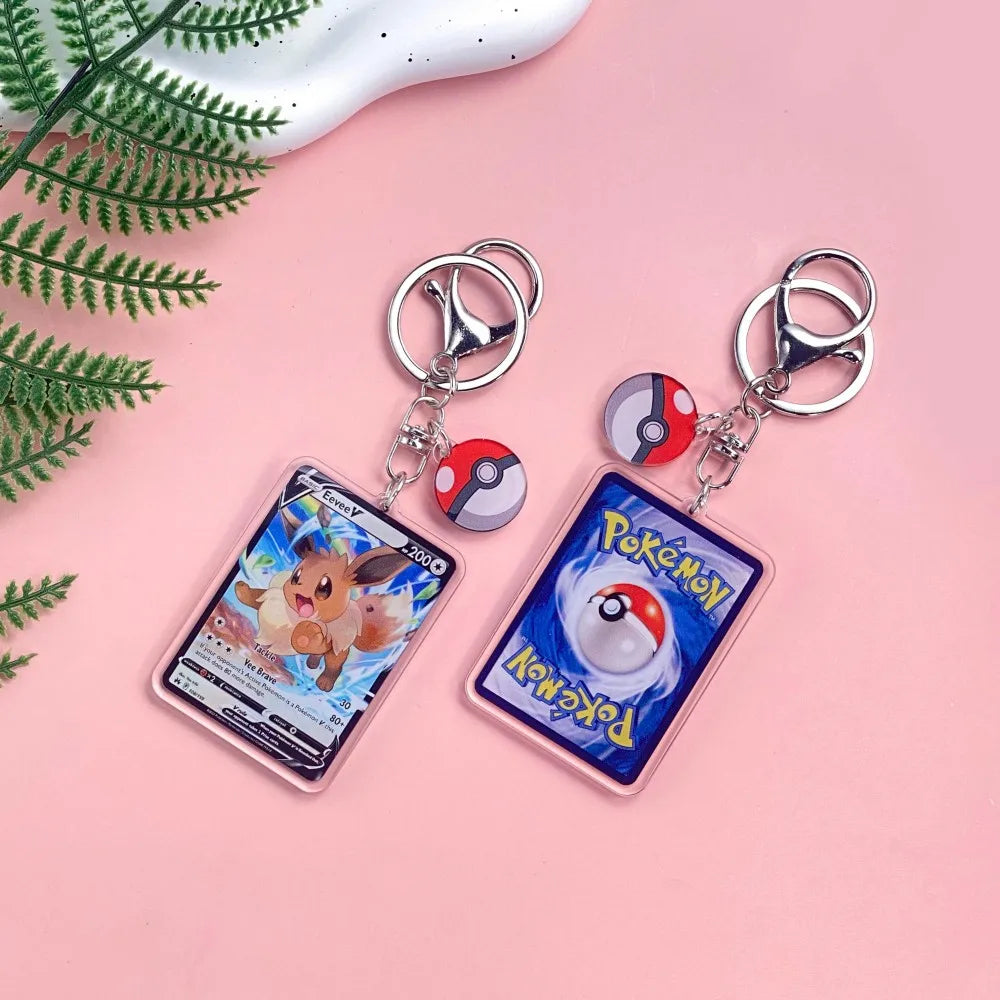 1/43Pcs Pokémon Pikachu Bulbasaur Gold Saint Acrylic Keychain Backpack Pendant Bag Charms Accessories Decoration Holiday Gifts