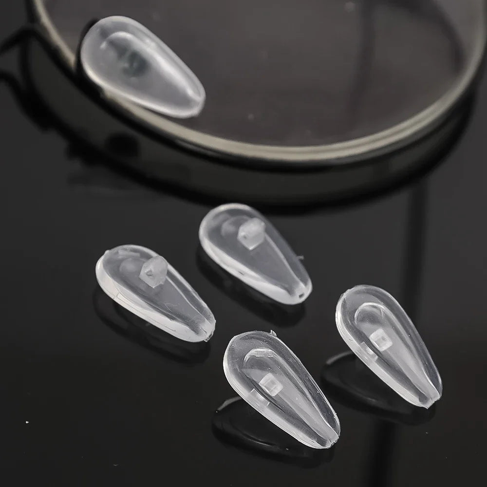Eyeglasses Nose Pads with Screwdriver DIY Soft Silicone Air Chamber Glasses Replacement Repair Tools Anti-slip Nose Pad Screw
