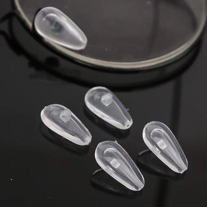 Eyeglasses Nose Pads with Screwdriver DIY Soft Silicone Air Chamber Glasses Replacement Repair Tools Anti-slip Nose Pad Screw