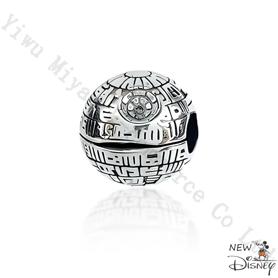 Disney 2026 Charms for Bracelet 925 Sterling Silver Darth Vader Grogu Beads Pendant DIY Jewelry Making Gift for Women Men Fans