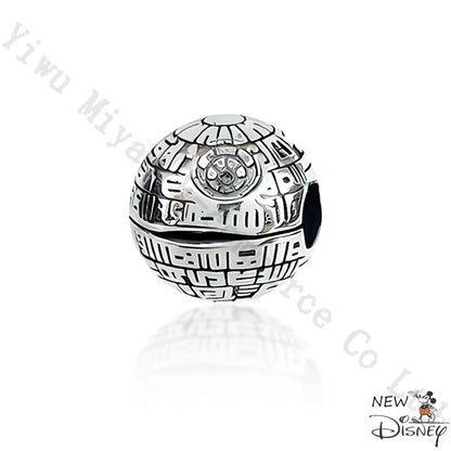 Disney 2026 Charms for Bracelet 925 Sterling Silver Darth Vader Grogu Beads Pendant DIY Jewelry Making Gift for Women Men Fans