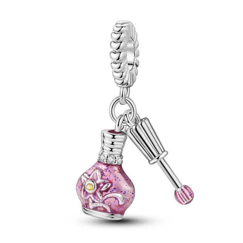 925 Sterling Silver Tailor Sewing Machine Telephone Alarm Clock Charms Pendants Fit 925 Original Bracelets DIY Jewelry
