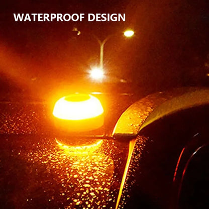 Led Car Emergency Beacon Light V16 Magnetic Induction Strobe Flashing Warning Light Road Accident Lamp Beacon Safety Accessory
