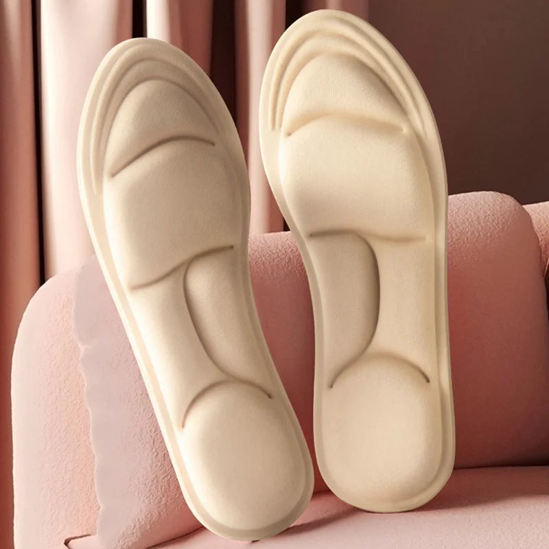 1/2/4/16Pairs 5D Massage Memory Foam Insoles For Shoes Sole Breathable Cushion Sport Running Insoles For Feet Orthopedic Insoles