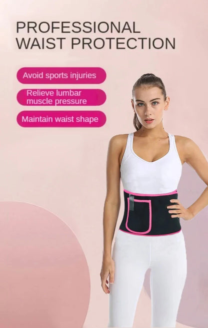 Woman Men Waist Trainer Sauna Sweat Belt Belly Corsets Control Sport Burner Workout Weight Loss Slimming Body Shaper Exercise
