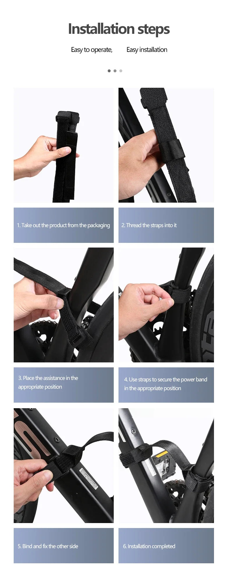 BKPTX Bicycle Carrying Strap Hand Straps Luggage Tie Organization Straps Effort-Saving Portable Straps Tie Strap Bike equipment