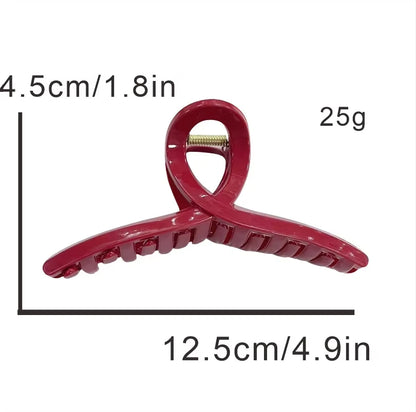 2/4Pcs Women Hair Claw Clip Cross Matte Hairpin Fashion Hairgrips Large Hair Claw Crab Clips Girls Korean Hair Accessories