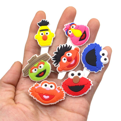 11/15/26Pcs Potdemiel Shoe Charms Cartoon Anime Slipper Shoes Accessories Decorations Clog Sandal Shoe Ornament