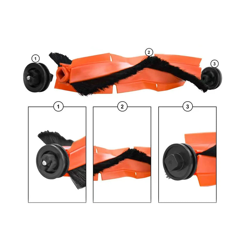 Main Brush for Xiaomi Robot Vacuum X10 / X20 Plus / S20+ / S10 Plus / X20 Max / D109GL Vacuum Cleaner Accessories