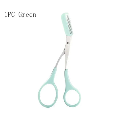 1/3PCS Eyebrow Trimmer Makeup Tools Stainless Steel Eyebrow Scissors with Comb Hair Removal  Eyebrows Shaping Makeup Tools