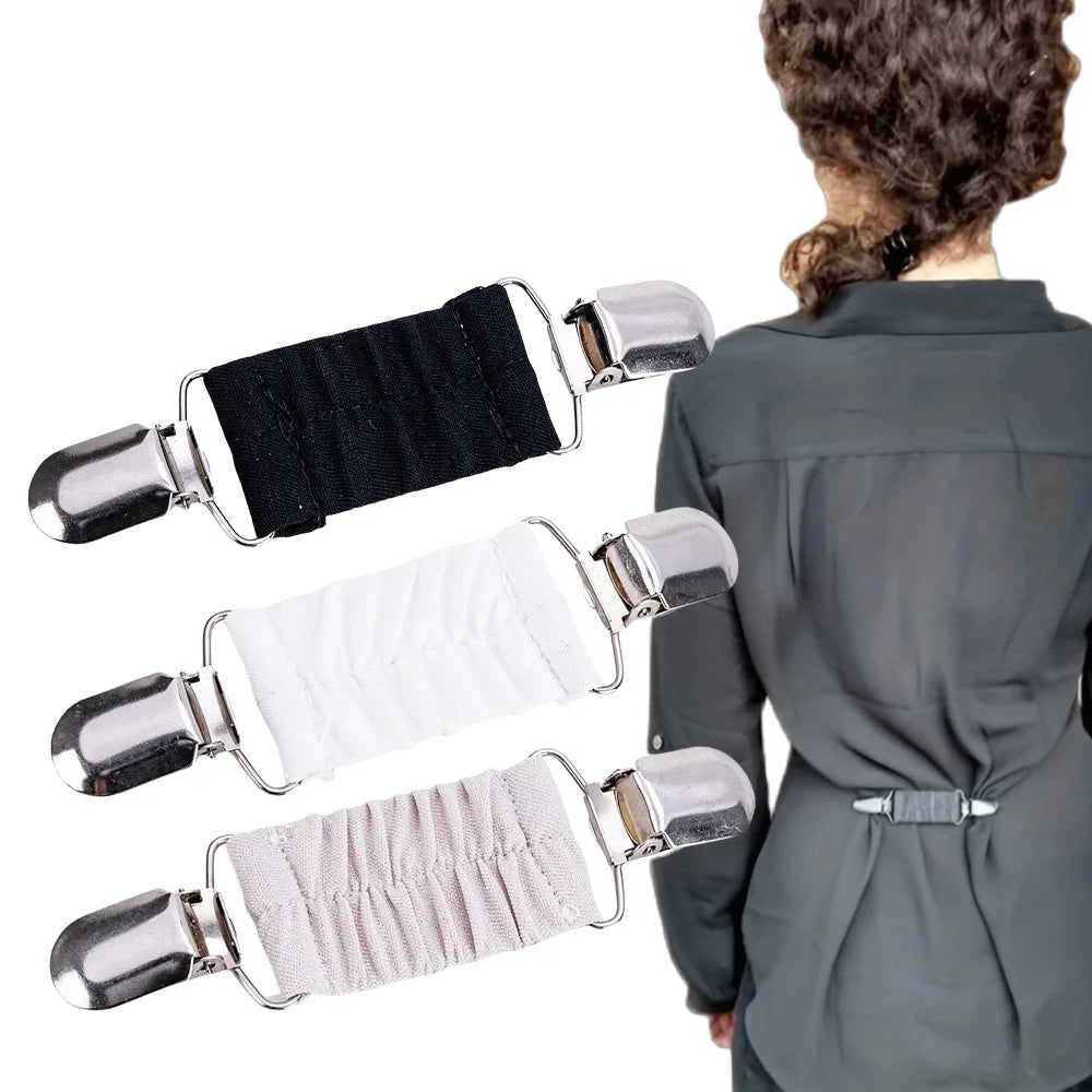 Adjustable Back Cinch Clips - Waist Cincher/Sweater/Shawl Clips for Women, Seamless Elastic Tightener