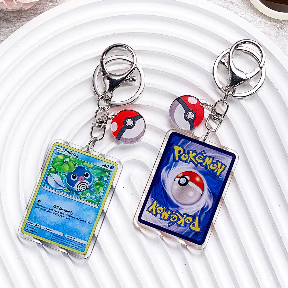 Pokémon Characters Pikachu Bulbasaur Jigglypuff Acrylic Keychain Bag Charms Accessories Backpack Pendant Key Holder Friend Gifts