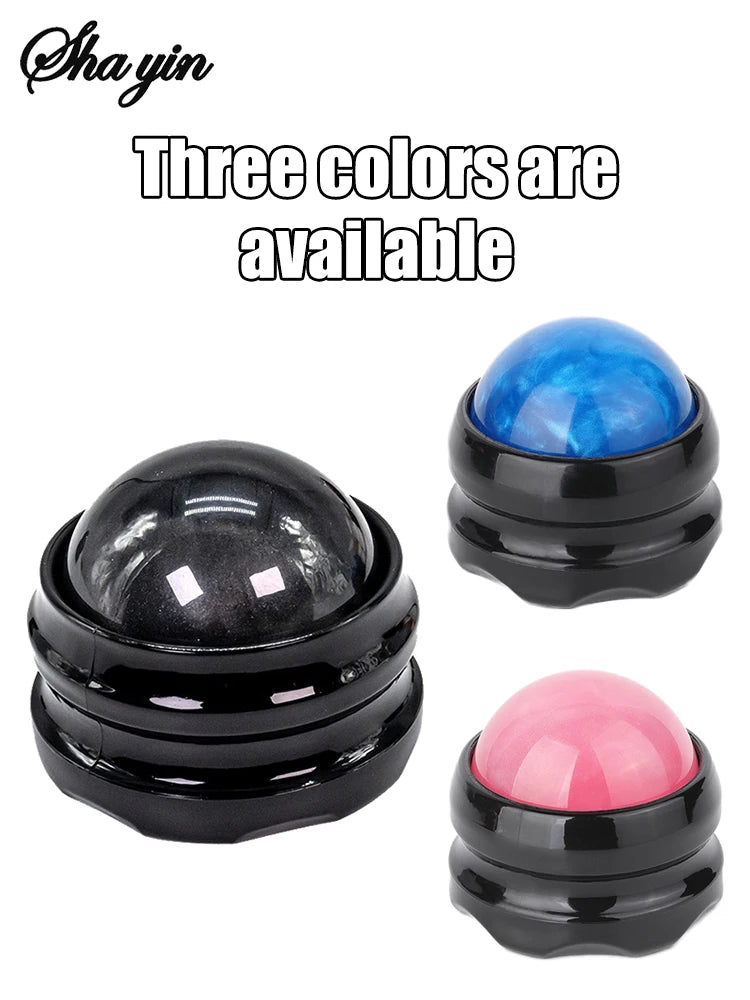 Mini Manual Therapy Body Massager Ball 360 Degree Spin Design Self Massage Tool for Back Shoulders Foot Massage