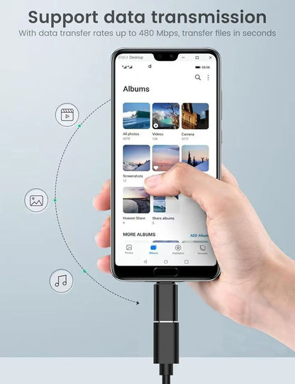 USB Type-C Adapter Type C To Micro USB Female To Male Converters For Xiaomi Samsung Charger Data Cable USBC USB C Adapter