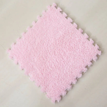Soft Plush Warm Carpet Baby Play Mat Baby Bedroom Patchwork Carpet EVA Foam Interlocking Sports Floor Tiles Baby Warm Game Mat