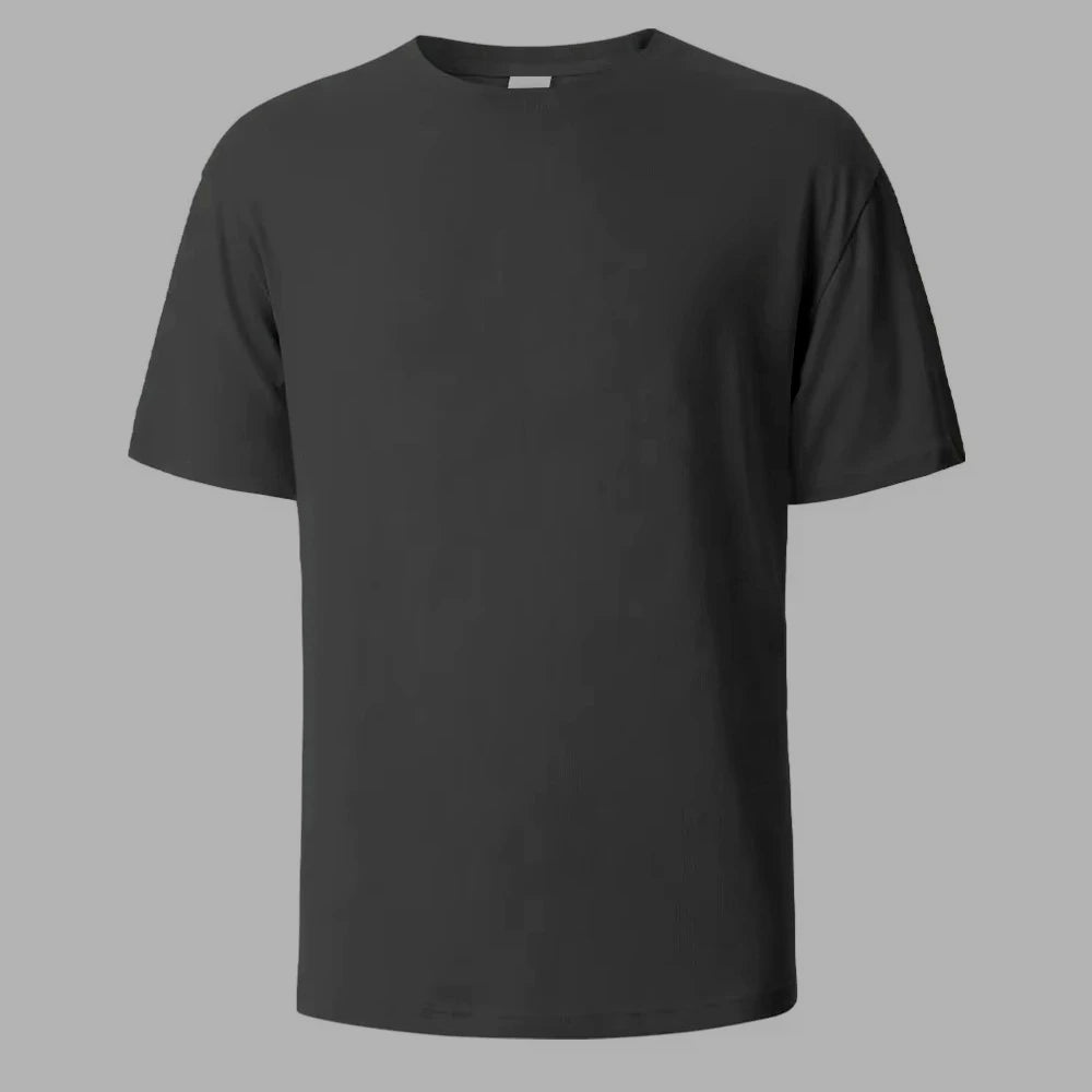100% Cotton Men's  T-shirt O-neck Solid Color Bottoming Shirt Universal Casual Breathable T-shirt Tops Spring Autumn
