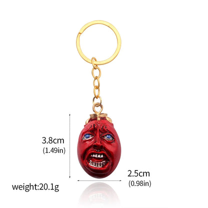 Fashing Popular anime Red Elliptical three-dimensional pendant Necklace Egg Of King Cosplay  Arc Resin Pendant Accessories Gift