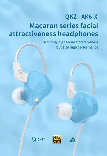 QKZ CK5 FiLe Wired Earphone with Microphone HiFi Music Earphone Professional Gaming And Sports Noise Cancelling Headphones
