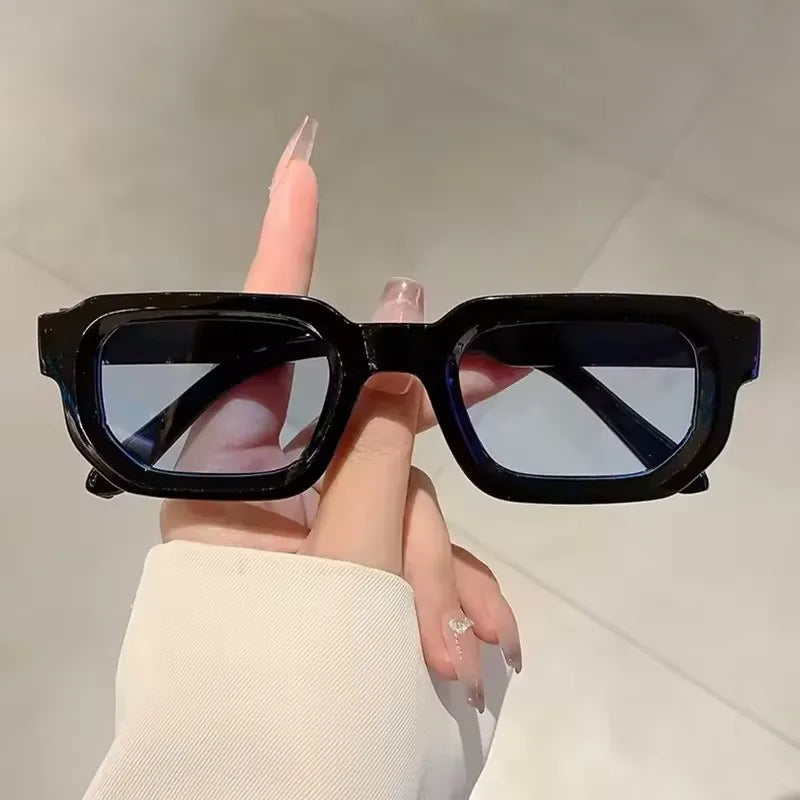 New Retro Rectangular Frame Sunglasses - Fashionable Retro Sunglasses With Uv400 Protection3007