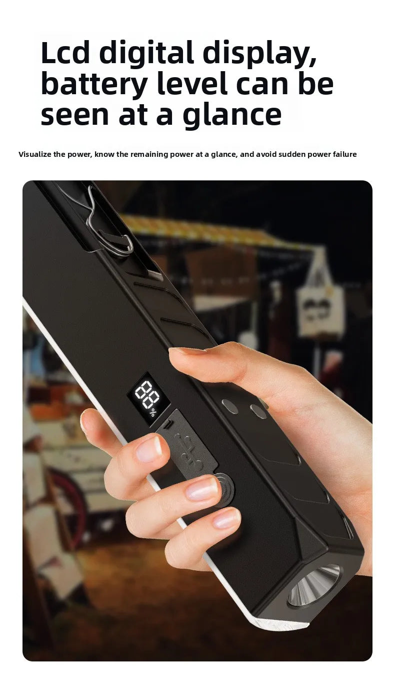 【High Power Magnetic LED Light Bar】2026 New Portable USB Rechargeable Work Light 3 Modes IP66 Waterproof Emergency Power Bank