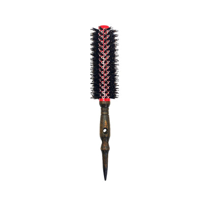 Round Hairbrush Anti Static Wood Boar Bristle Round Brush Hairdresser Styling Tools Teasing Brush For Curly Hair Comb Brush