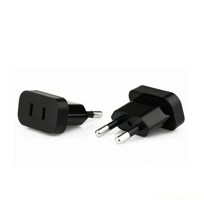 1 Pcs 4.8mm Power Plug Adapter US To EU Euro Europe Plug Power Plug Converter Travel Adapter Power Converter Outlet