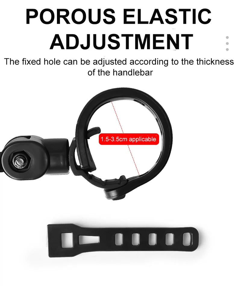 1/2PCS Bicycle Rearview Mirror 360 Degree Adjustable Rotatable Universal Cycling Handlebar Rear View Mirrors for MTB Road Bike