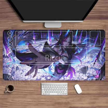 Riftbound LTCG Card playmat League of Mouse Pad Legends Jinx Series LOL 600x350mm overlock Board Game HD Printing XXL Desk Mat
