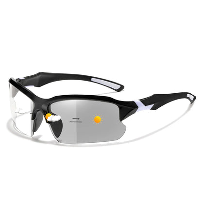 Photochromic Cycling Sunglasses Men Outdoor Sports Tactical Camouflage Goggles Vintage Driving Riding Fishing Windproof