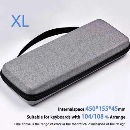 Dustproof Water-Resistant Mechanical Keyboard Case Storage Bag - EVA Hard Shell Fits 61/68/75%/TKL/98%/Full-Size Keyboards