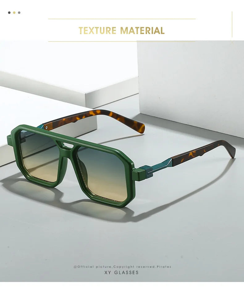 Punk Sunglasses Men Brand Designer Square Sun Glasses UV400 Fashion Cool Shades Women