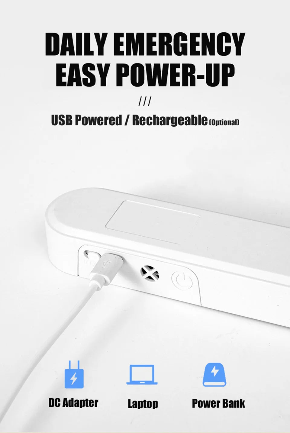 Desk Lamp 48cm Hanging Magnetic Table Lamp USB Or Rechargeable LED Reading Light Dimmable Cabinet Bedside Mirror Night Light