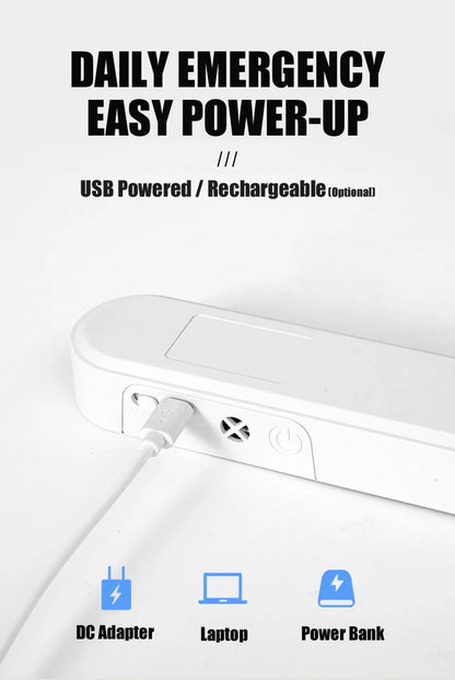 Desk Lamp 48cm Hanging Magnetic Table Lamp USB Or Rechargeable LED Reading Light Dimmable Cabinet Bedside Mirror Night Light