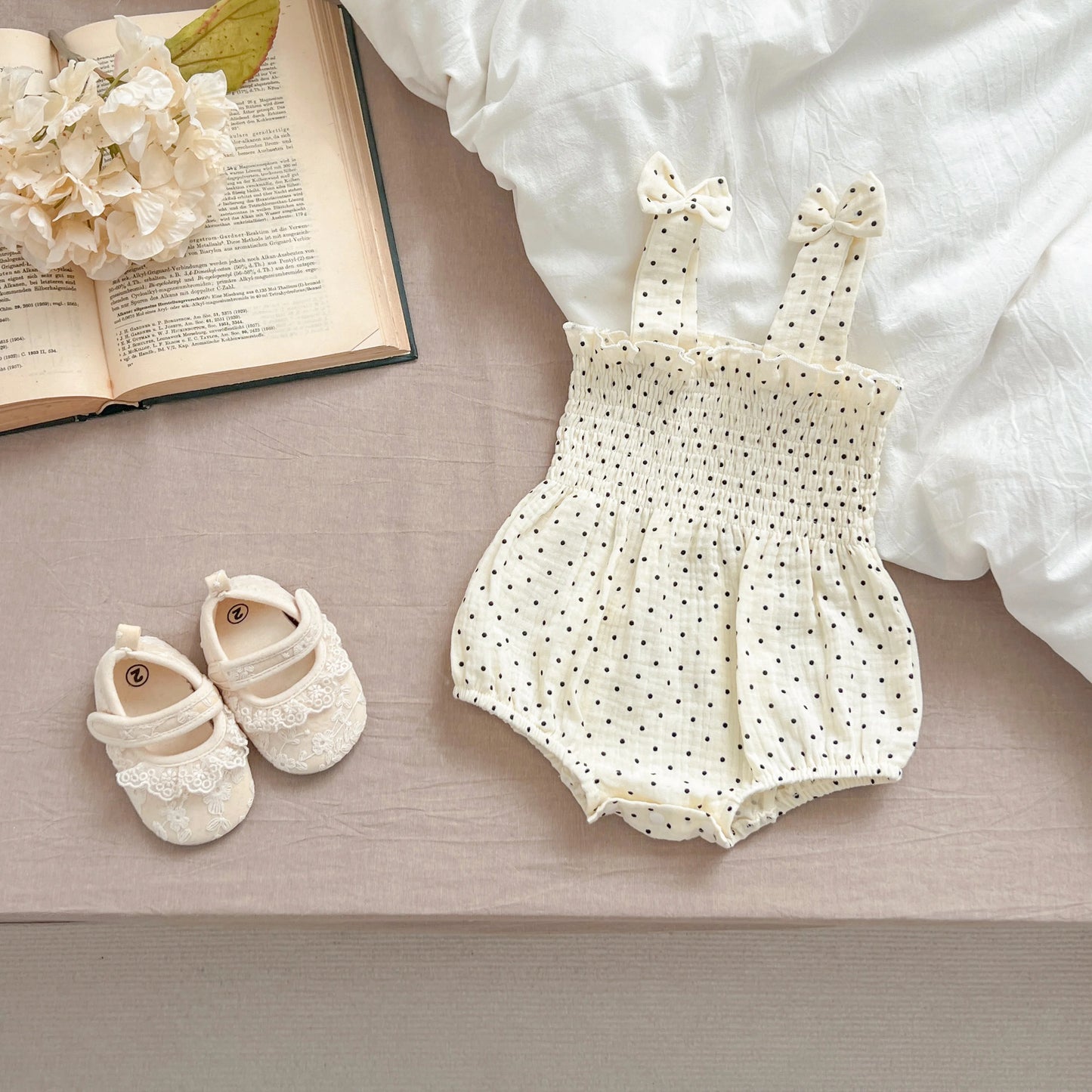 Summer Outfit Kids Baby Clothes Cotton Sleeveless Rompers Newborn Girls Clothes Toddlers Flower Bow Kids One-pieces Bodysuits