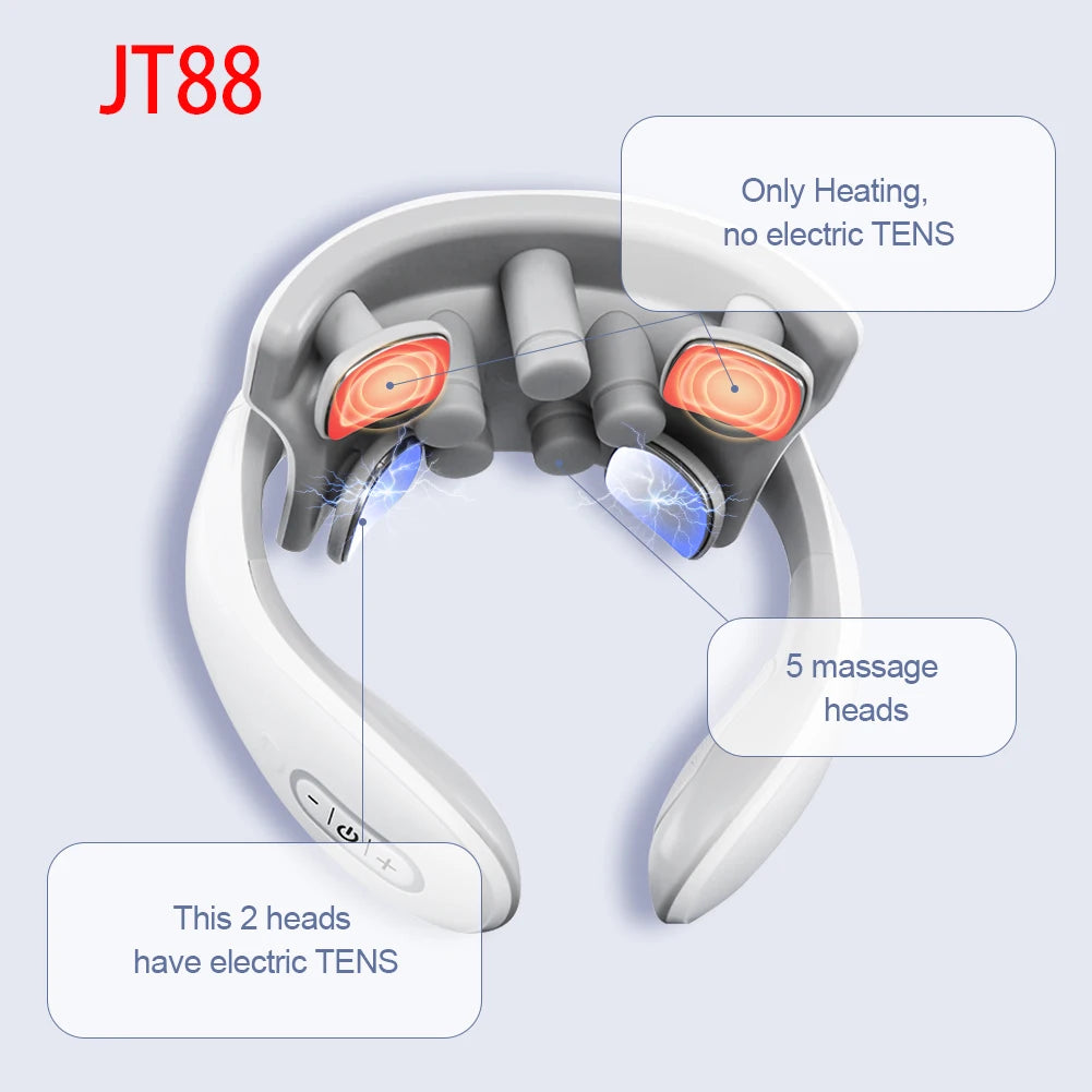 Smart Back Neck Massager Electric TENS Pulse Cervical Muscle Massages Wireless Shoulder Health Care H99 H62 JT88 F6Device