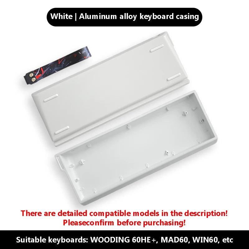 NEW H60 Aluminum Alloy Case Custom CNC Mechanical Keyboard Shell for Wooting MAD60 AULA WIN66 GATERON GT60 Magnetic Keyboard
