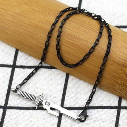 Anime Jujutsu Kaisen Fushiguro Toji Sword Necklace Spear Of Tianri Knife Pendant Cosplay Necklaces For Unisex Choker Jewelry